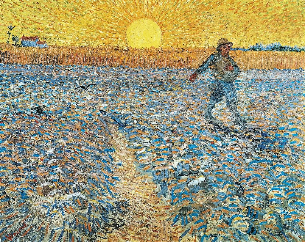  107-Vincent van Gogh-Il seminatore (seminatore al tramonto) - Kröller-Müller Museum, Otterlo